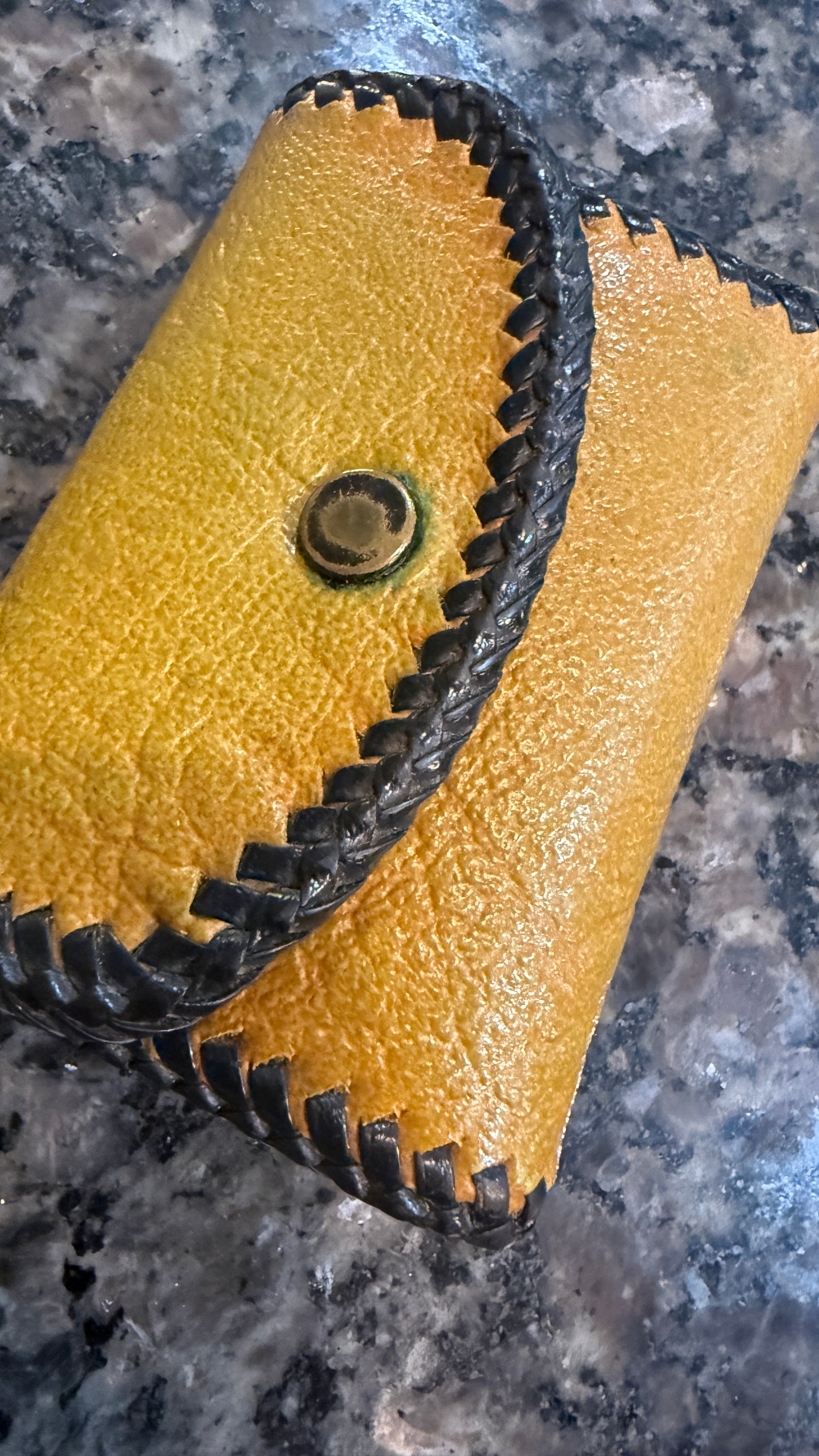 Vintage Leather Key & Coin Holder